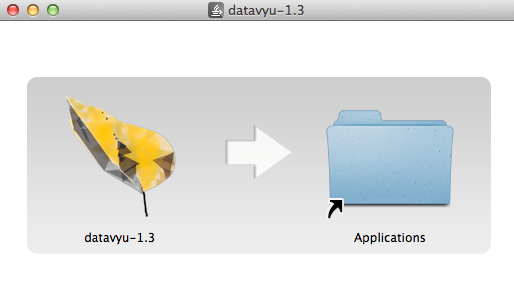 Mac OS X unzip installation window