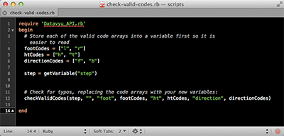 sample ruby code